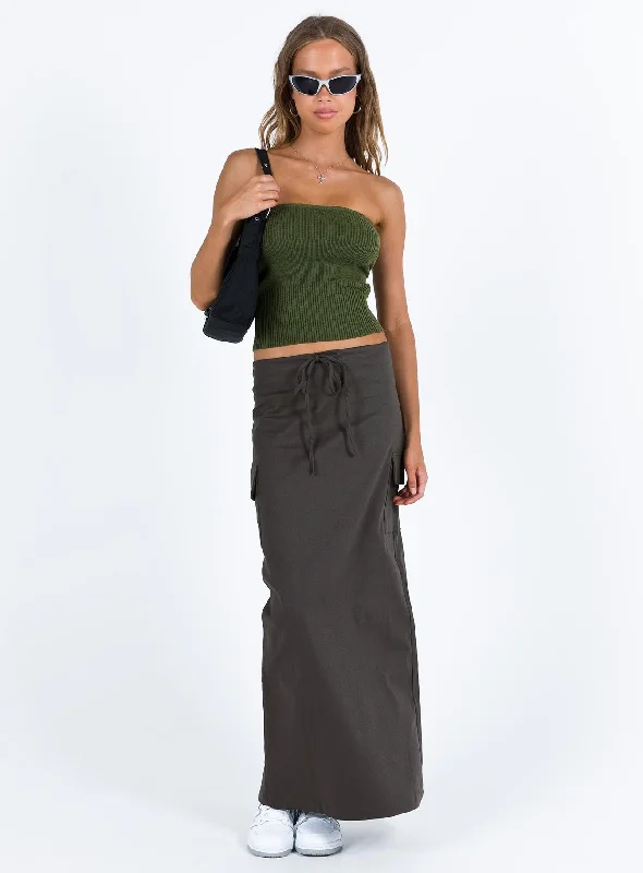 My Girl Maxi Skirt Slate