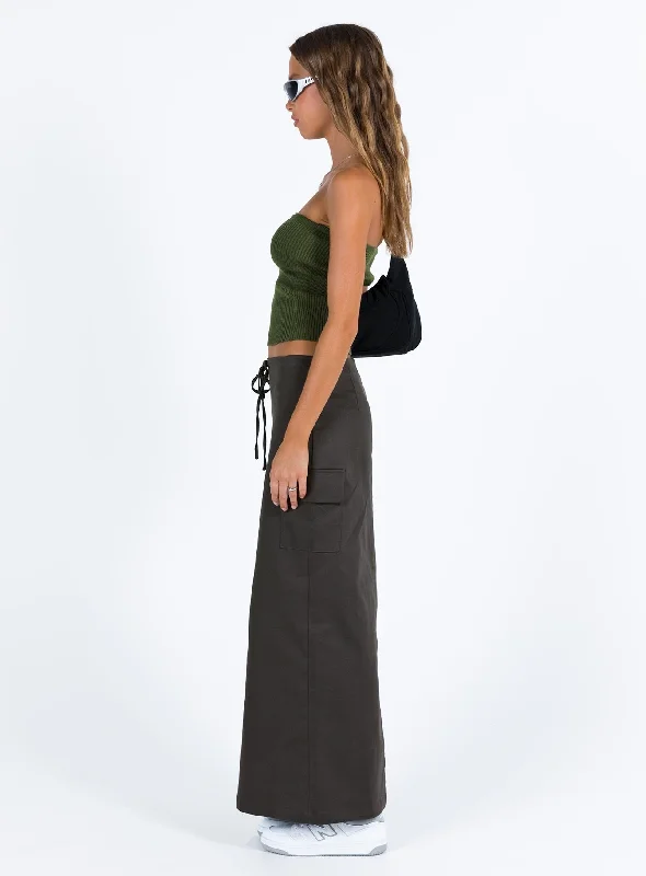 My Girl Maxi Skirt Slate